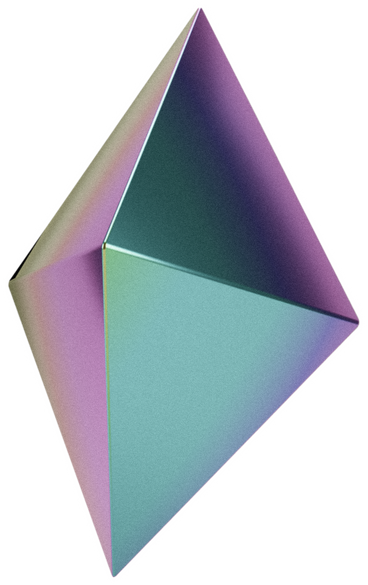 Holographic Chrome Decorative Diamond